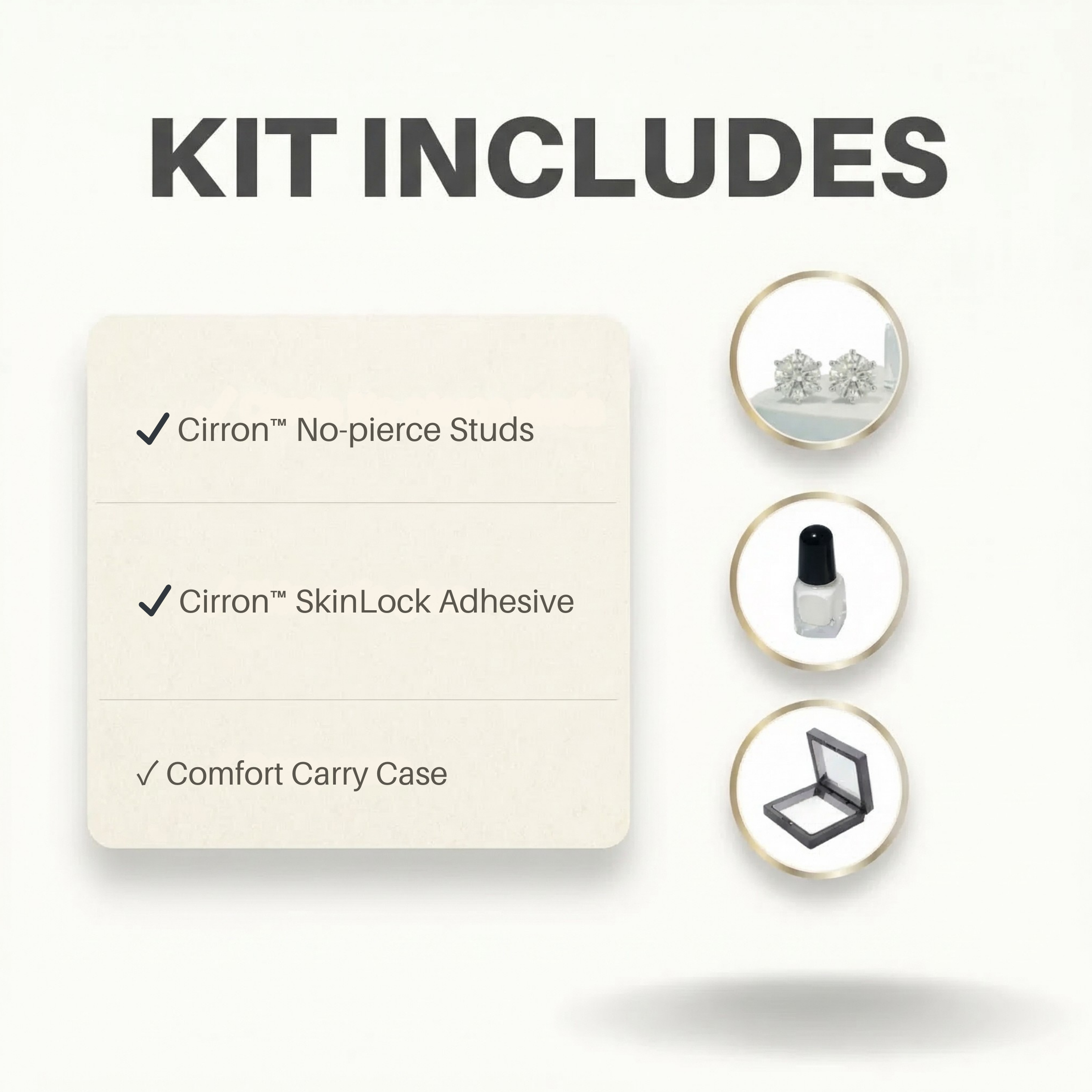 Cirron™ Adhesive Earring Kit 6mm